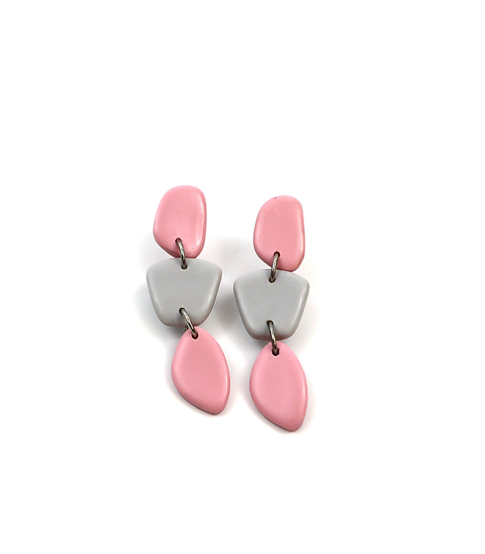 Triple Pebble No1 | Earrings