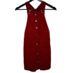 Burgundy | Dungarees - Image 2