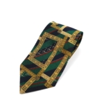 Vintage Arsenio Tie | Green With Patterns