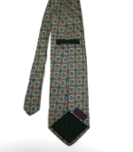 Vintage Silk Tie | Blue With Patterns - Image 3