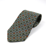 Vintage Silk Tie | Blue With Patterns