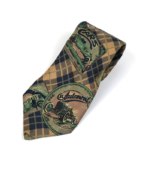 Vintage Cars Tie | Beige With Patterns