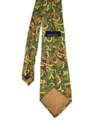 Vintage Daniel Hechter Tie | Green Paisley - Image 3